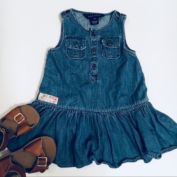 Ralph Lauren Other - Ralph Lauren drop waist Jean dress
